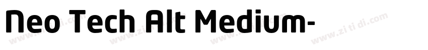 Neo Tech Alt Medium字体转换
